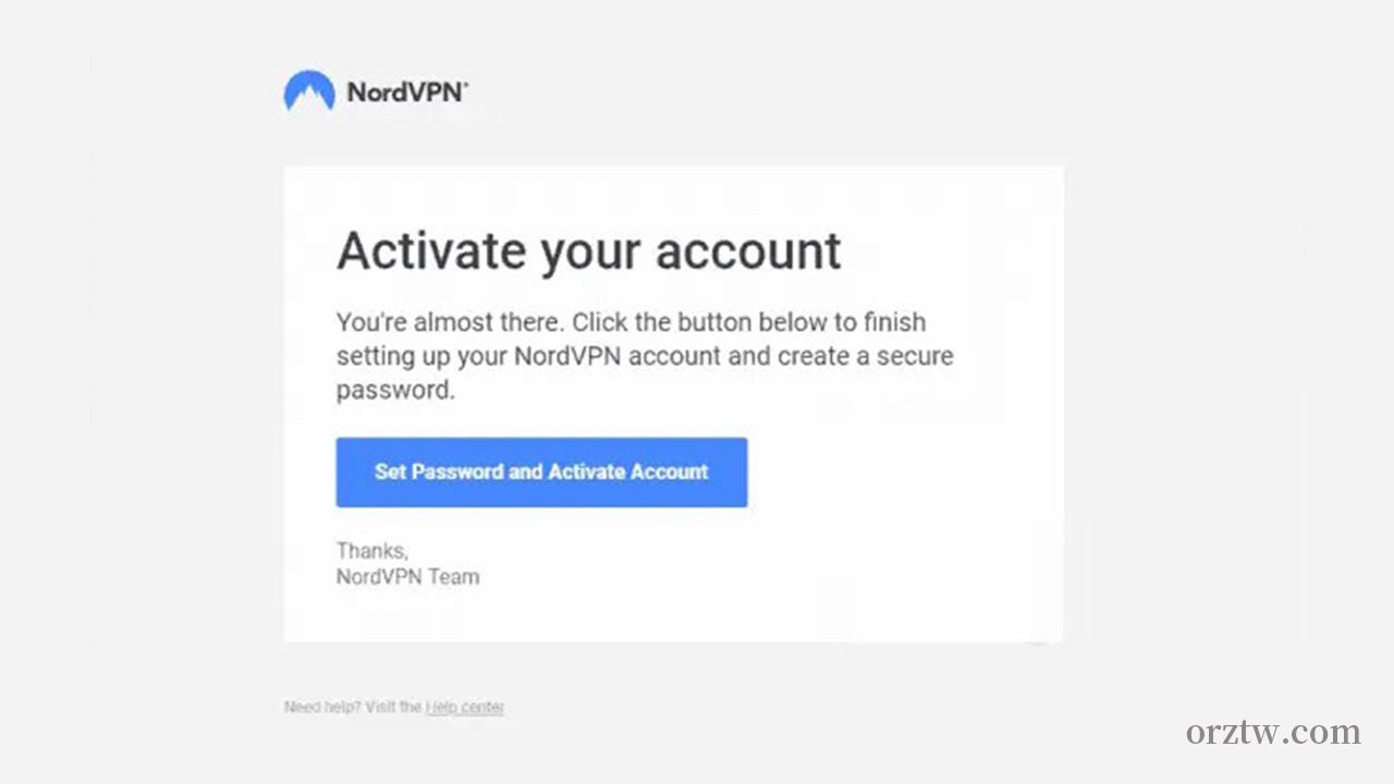 NordVPN啟用