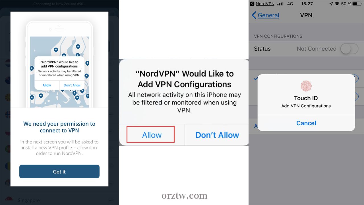NordVPN IOS