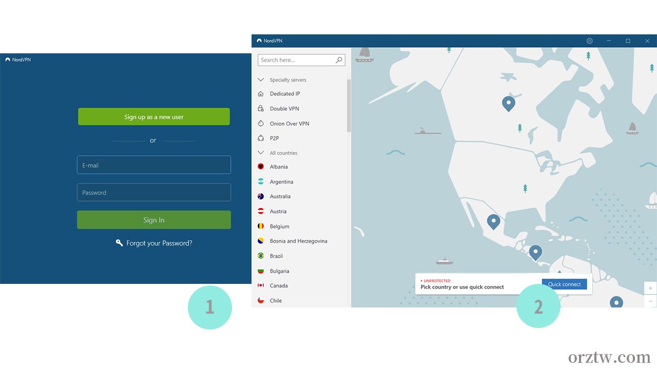 nordvpn windows 登入